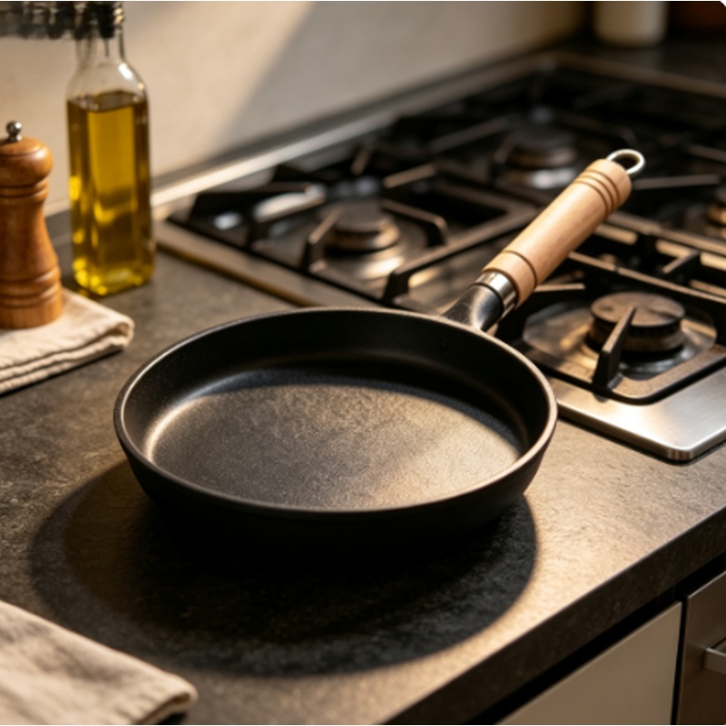 Cast Iron Tetsubin - مقلاة حديد زهر غير مطلية مقاس