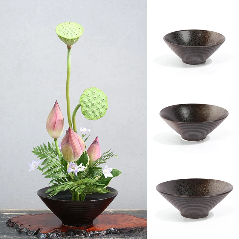 Ikebana Vase Kenzan - مزهرية الضفدع اليابانية باقة السيراميك تشكيلة