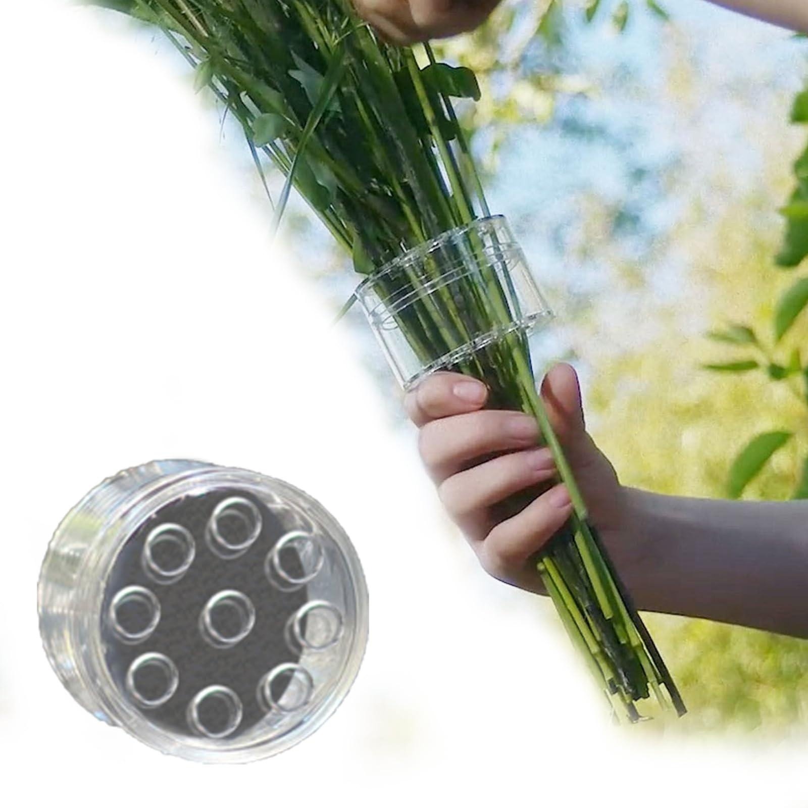 Ikebana Vase Kenzan - حامل سيقان زهور حلزوني للترتيبات الزهرية،