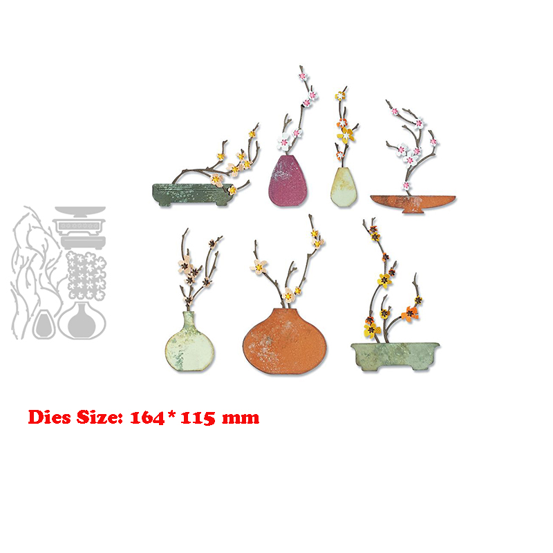 Ikebana Vase Kenzan - وصل حديثًا قوالب القطع المعدنية من