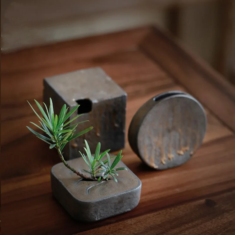 الكورية نمط مجردة ايكيبانا الس - مراجعة Ikebana Vase Kenzan وسعره