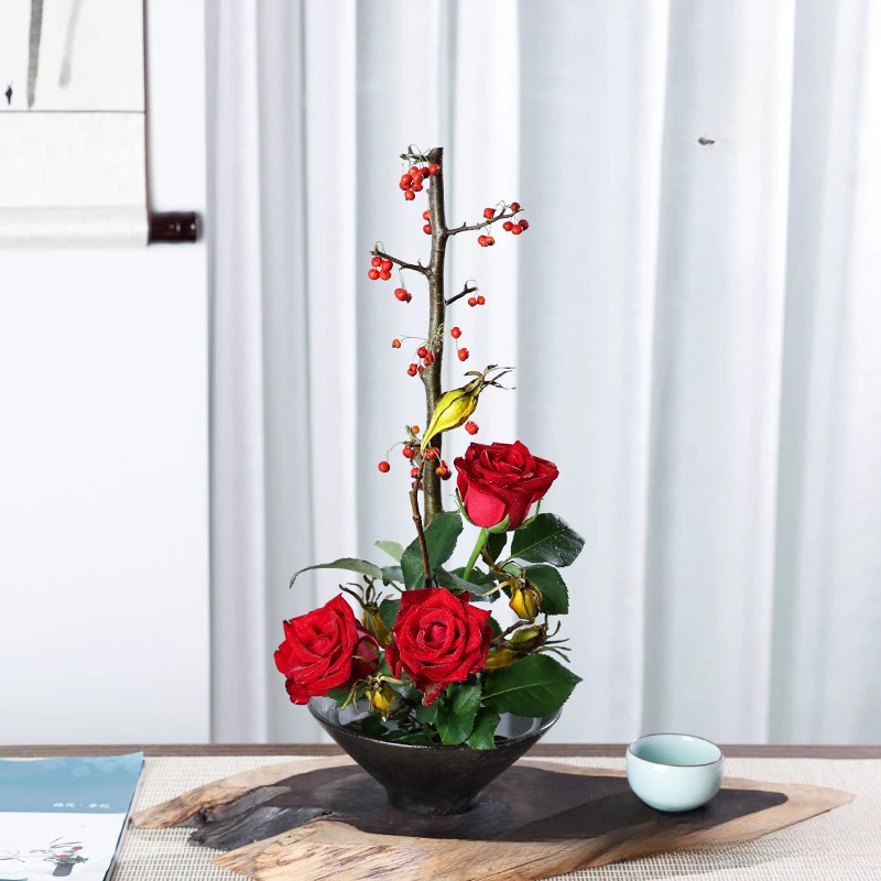 مزهرية الضفدع اليابانية باقة ا - مراجعة Ikebana Vase Kenzan وسعره